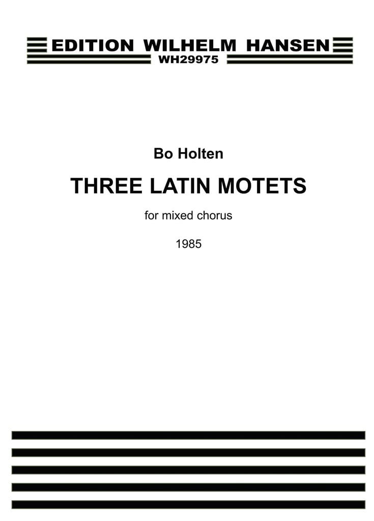 Three Latin Motets For Mixed Chorus